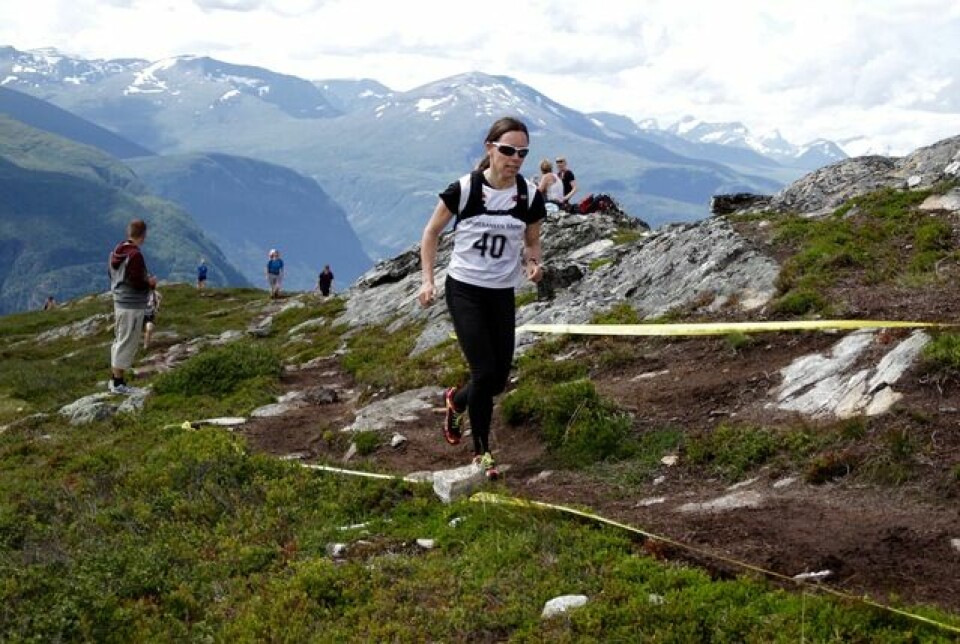 Stian Stærkeby Jelstad var førstemann på Mefjellet Anneli_Rem