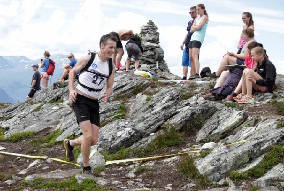 Stian Stærkeby Jelstad var førstemann på Mefjellet Jan_Oeyvind_Bolstad