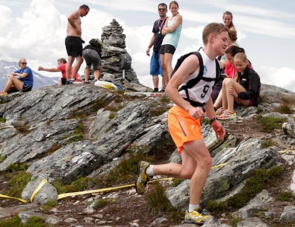 Stian Stærkeby Jelstad var førstemann på Mefjellet Kornelius_Linge_Glomnes