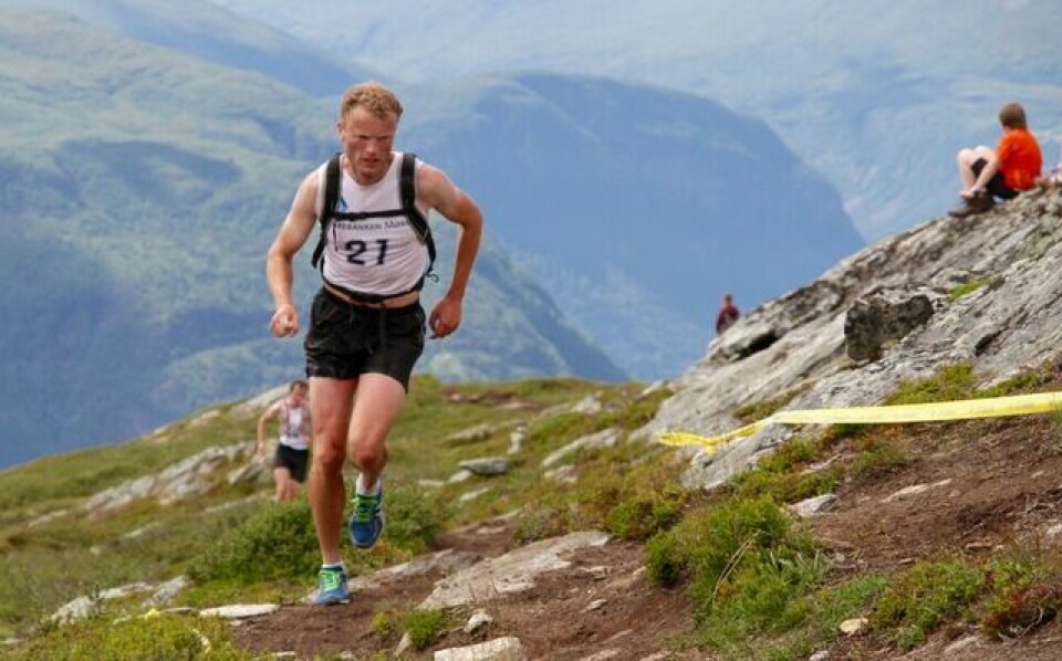 Stian Stærkeby Jelstad var førstemann på Mefjellet Oeyvind_Wiger