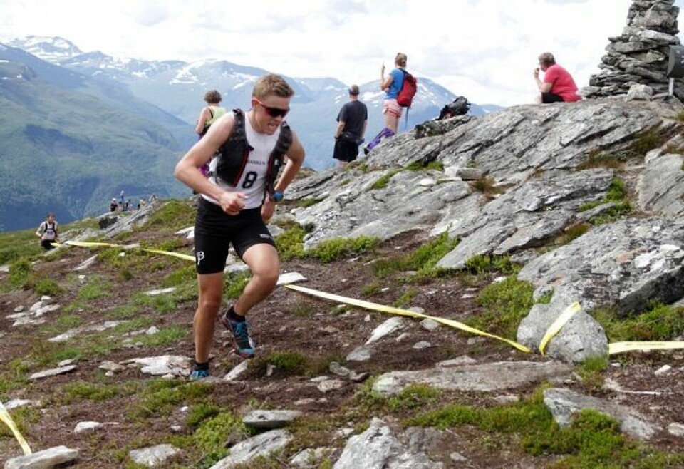 Stian Stærkeby Jelstad var førstemann på Mefjellet Bjoern_Erik_Langstein