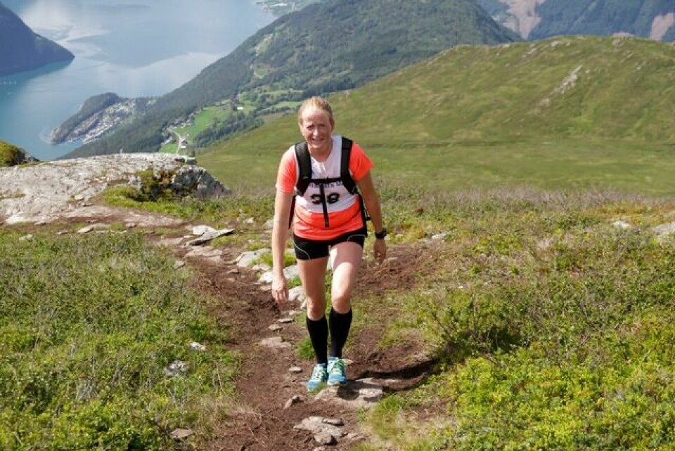 Stian Stærkeby Jelstad var førstemann på Mefjellet Hilde_Henriksen