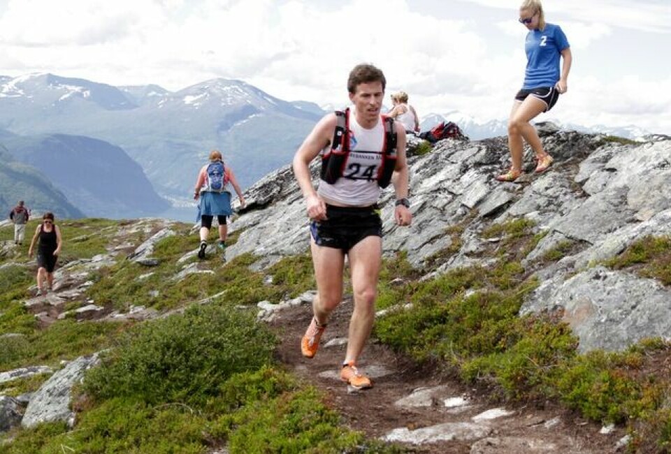 Stian Stærkeby Jelstad var førstemann på Mefjellet Knut_Anders_Hatlen