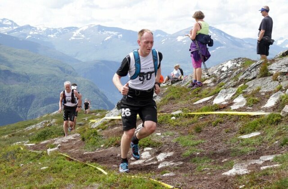 Stian Stærkeby Jelstad var førstemann på Mefjellet Kristian_Søviknes