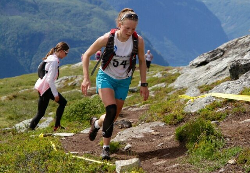 Stian Stærkeby Jelstad var førstemann på Mefjellet Anniken_Hjellbakk_Hole