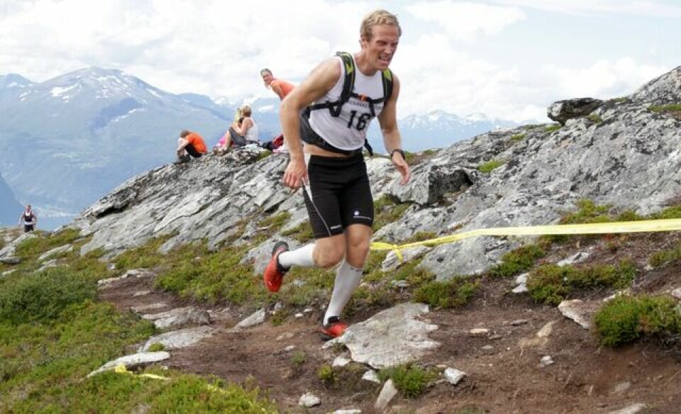 Stian Stærkeby Jelstad var førstemann på Mefjellet Lars_Anders_Hoel
