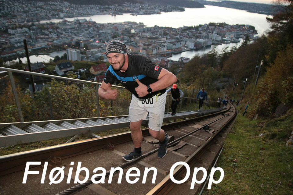 I fjor ble Fløibanen Opp utsatt til oktober - her er det Cato Oksnes som er ved godt mot oppover til Fløyen. (Foto: Arne Dag Myking) I fjor ble Fløibanen Opp utsatt til oktober - her er det Cato Oksnes som er ved godt mot oppover til Fløyen. (Foto: Arne Dag Myking)