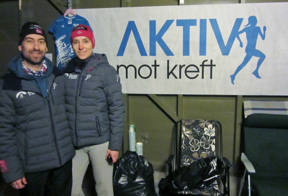 Løpevennene Geir og Marit.... arrangerte og deltok selv (arrangørfoto). Løpevennene Geir og Marit.... arrangerte og deltok selv (arrangørfoto).