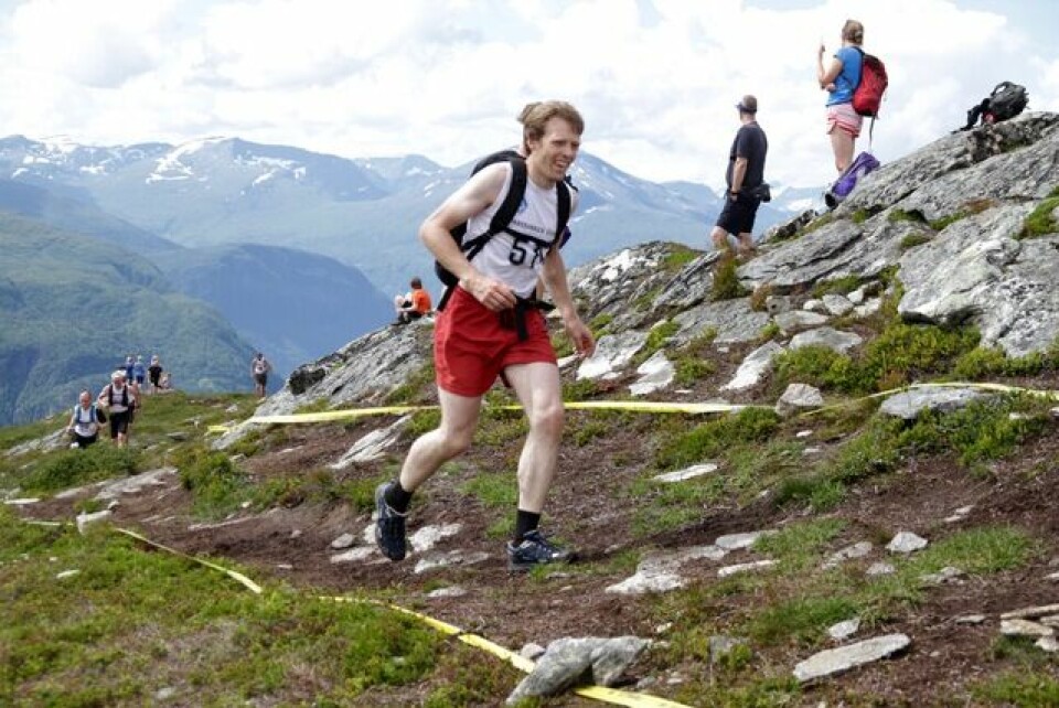 Stian Stærkeby Jelstad var førstemann på Mefjellet Stian_Driveklepp