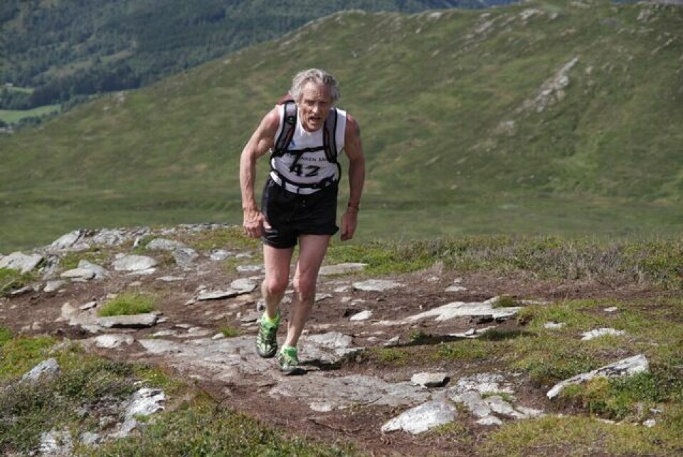 Stian Stærkeby Jelstad var førstemann på Mefjellet Arne_Sandnes