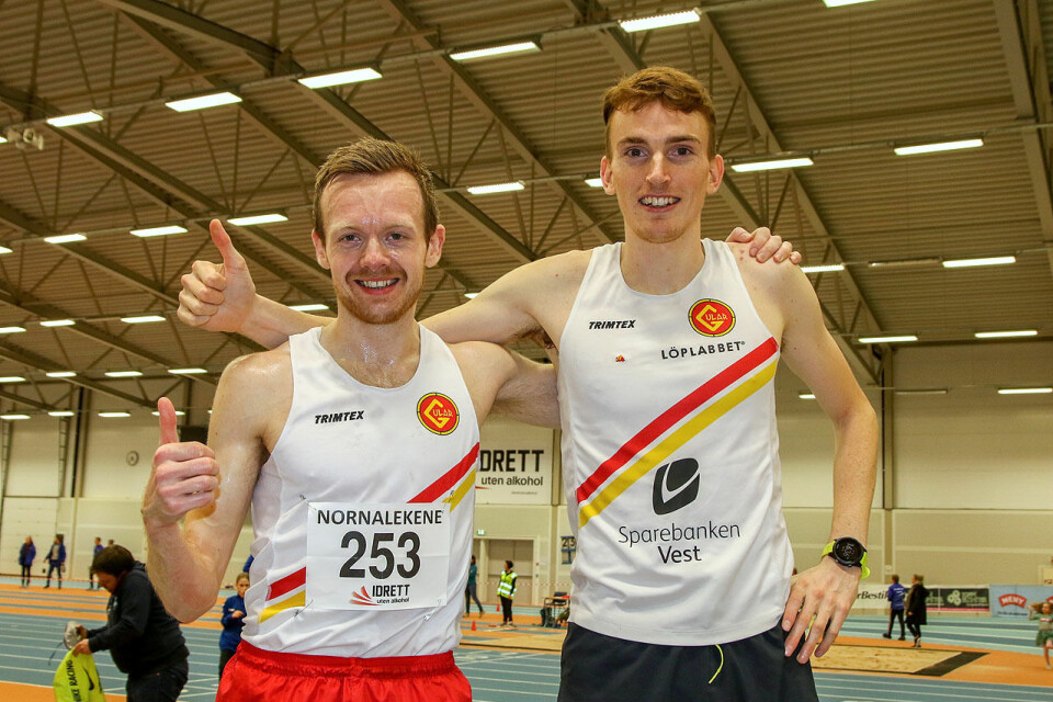 Løpet til Bjørnar Sandnes Lillefosse var resultat av et godt samarbeid med Marius Vedvik som var hare. Løpet til Bjørnar Sandnes Lillefosse var resultat av et godt samarbeid med Marius Vedvik som var hare.