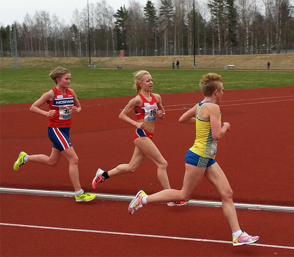 Norsk gull og sølv i nordisk 10 000 m