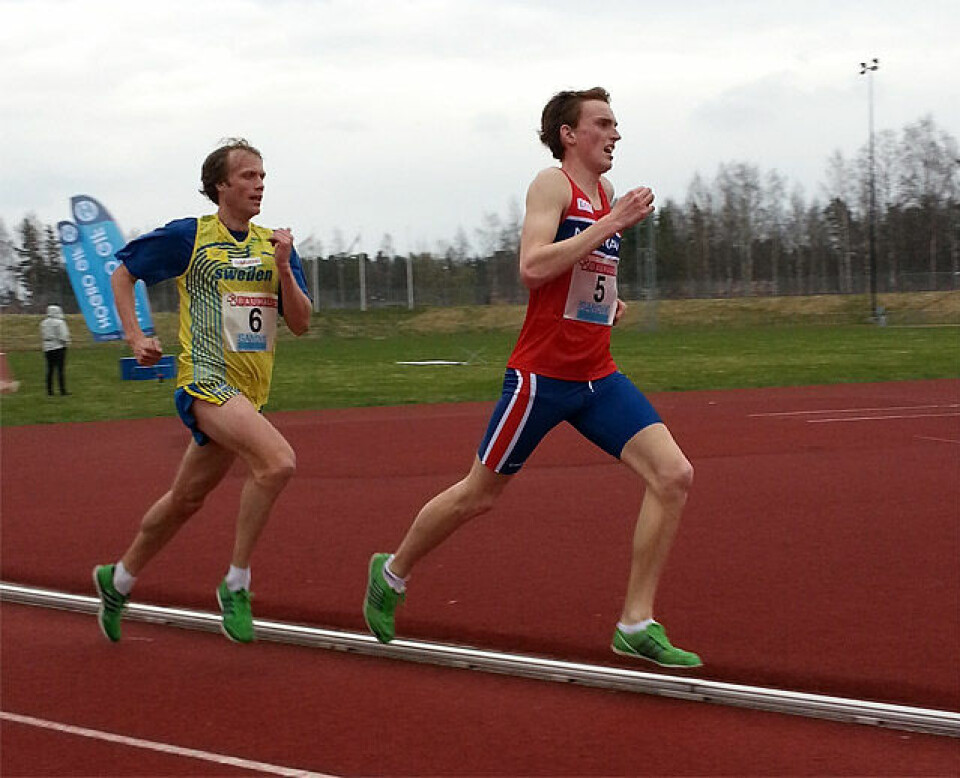 Norsk gull og sølv i nordisk 10 000 m