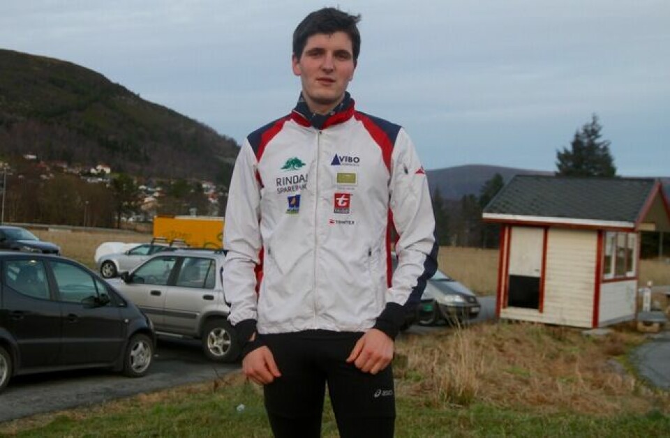 Joachim Tranvåg, Rindal IL tok en klar seier i dagens løp. Foto: Helge Fuglseth Joachim Tranvåg, Rindal IL vant klart. Foto: Helge Fuglseth