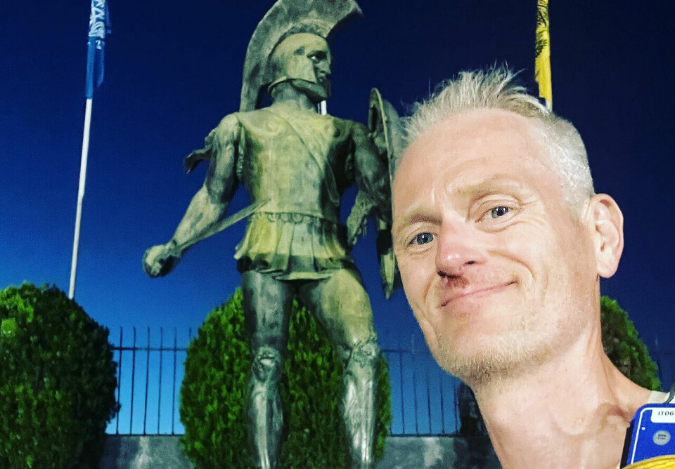 Simen Holvik klarte det igjen! Denne gangen var det Fastest known time i Feidippides fotspor i Hellas som var målet. (Foto: Privat) Simen Holvik klarte det igjen! Denne gangen var det Fastest known time i Feidippides fotspor i Hellas som var målet. (Foto: Privat)