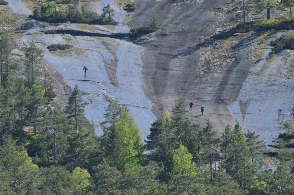 Ingrid Ukkelberg og Kristoffer Nielsen vant Skuggenatten Ultra Fem ganger skal løperne opp de beryktede Svåene ved foten av Skuggenatten dersom de skal fullføre ultraløpet 6. juni. (Arrangørfoto)
