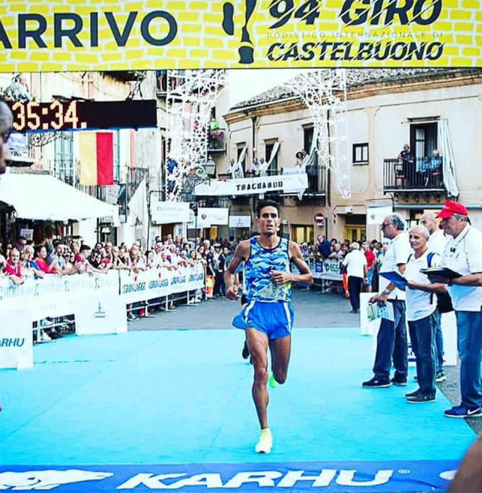 Andreplass til Sondre Nordstad Moen i gateløpet Giro di Castelbuono på Sicilia Daniele_Meucci.jpg