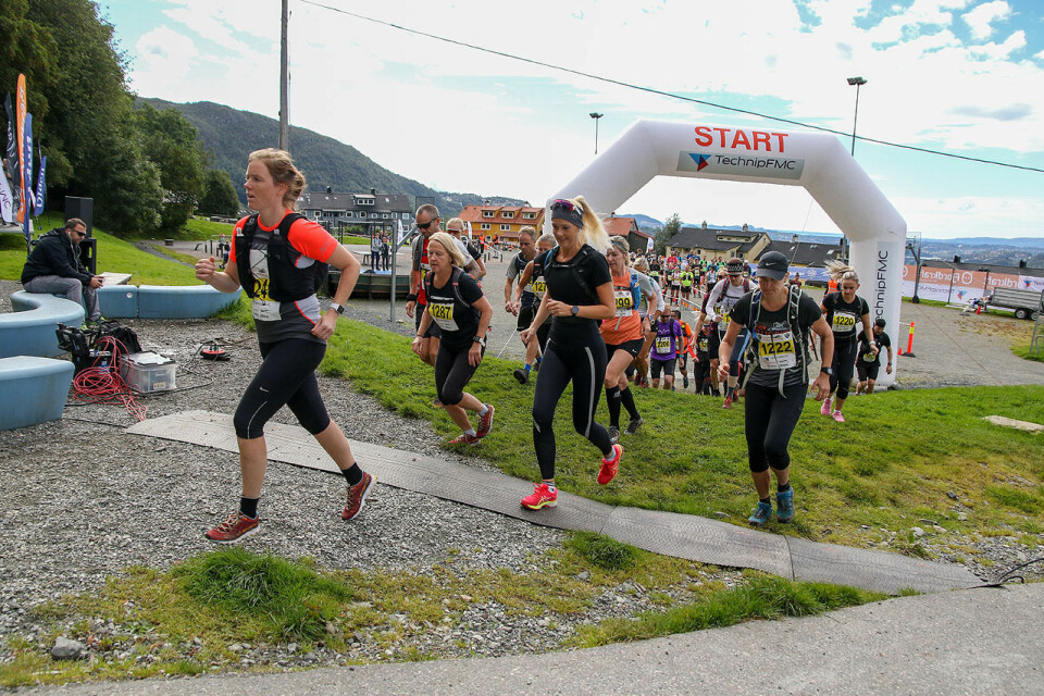 Bergen Fjellmaraton kombinerte mange deltakere og strengt smittevern 3J6A0454.jpg