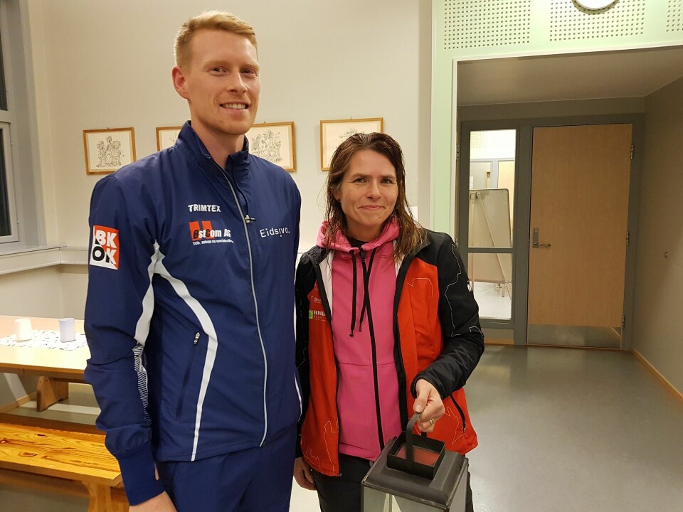 Jevne oppgjør på Nattjakta-finalen på Magnor Vinner Långa Natten Peder Gj¢lstad R¢hnebæk og vinner Natten damer Kristin Johansson.jpg
