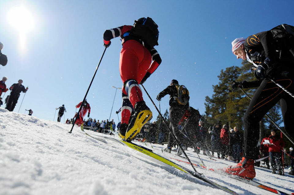 Det kan være vanskelig å smøre ski under Birkebeinerrennet siden både temperatur og føre kan variere ganske mye underveis. (Foto: Bjørn Johannessen) Det kan være vanskelig å smøre ski under Birkebeinerrennet siden både temperatur og føre kan variere ganske mye underveis. (Foto: Bjørn Johannessen)