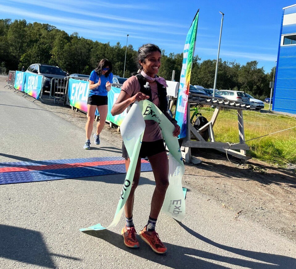 Stian Dahl Sommerseth og Shangave Balendran vant NM terrengultra i Tromsø Shanga1.jpg