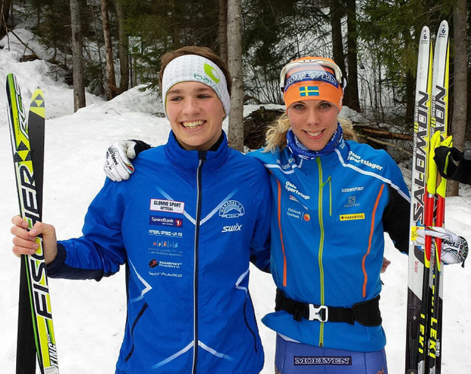 Sandra Hansson vant Hakadalsrennet Lars_Gustav_Rogne_og_Sandra_Hansson_20140316_144926_7.jpg