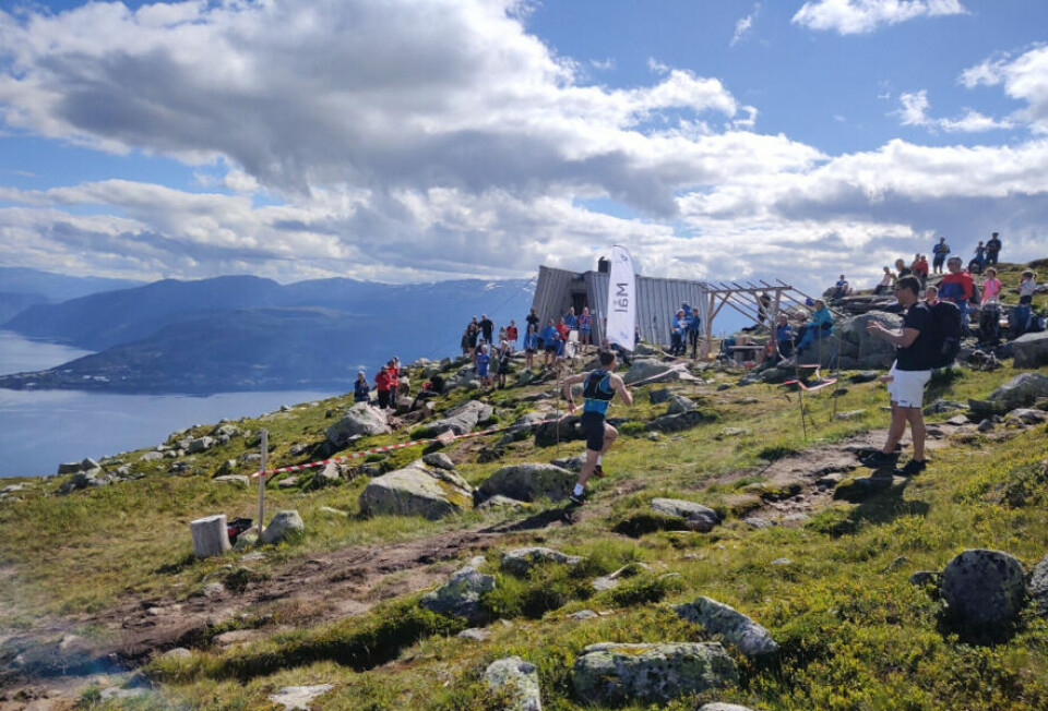 Johann Bugge inn til ny løyperekord. Foto: Arrangør Johann Bugge inn til ny løyperekord. Foto: Arrangør