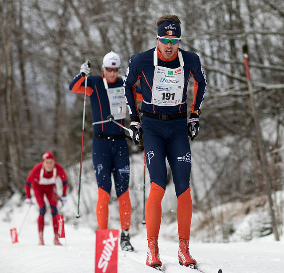 Holmenkollmarsjen: Golberg vant trimdistansen, løper vant 47 km Didrik_Smith_og_Vegard Kjølhamar_nr2og3_underveis_og_I_maal_foto_Magnus_Nyloekken71A1317.jpg