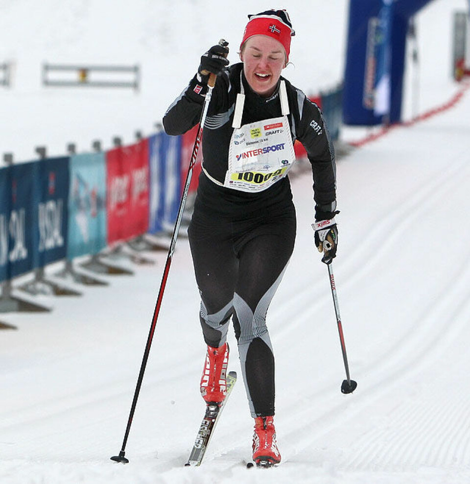 Holmenkollmarsjen: Golberg vant trimdistansen, løper vant 47 km Ingrid_Damgaard_mot_maal_25km-vinner_A20G8620.jpg