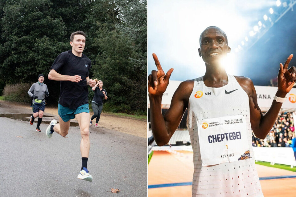 Jake Wightman krusa inn til seier i et lokalt parkrun i England, mens Joshua Cheptegei løp fort på 10 km i San Silvestre Vallecana Race i Madrid. (Foto: Roger Baker / San Silvestre Vallecana) Jake Wightman krusa inn til seier i et lokalt parkrun i England, mens Joshua Cheptegei løp fort på 10 km i San Silvestre Vallecana Race i Madrid. (Foto: Roger Baker / San Silvestre Vallecana)