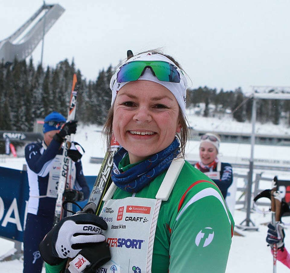 Holmenkollmarsjen: Golberg vant trimdistansen, løper vant 47 km Marit_Vala_i_maal_AZ3T6268.jpg