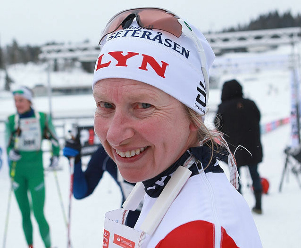 Holmenkollmarsjen: Golberg vant trimdistansen, løper vant 47 km Inger_Hegstad_Krueger_i_maal_AZ3T6258.jpg