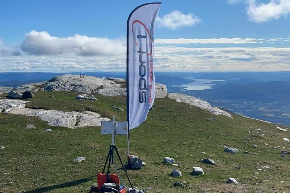 Mål på Glekse Opp på Skrubbelinuten 1121 meter over havet. (Foto: Arrangøren) Mål på Glekse Opp på Skrubbelinuten 1121 meter over havet. (Foto: Arrangøren)