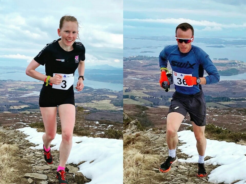 Vinnerne i VM-uttaket Karoline Holsen Kyte og Johan Bugge. (Foto fra Norwegian Mountainrunnings facebookside) Vinnerne i VM-uttaket Karoline Holsen Kyte og Johan Bugge. (Foto fra Norwegian Mountainrunnings facebookside)