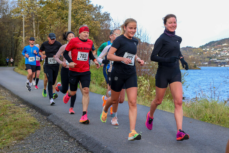 Klart for løp nummer 100 i Maratonkarusellen i Bergen Bergen Maraton.JPG