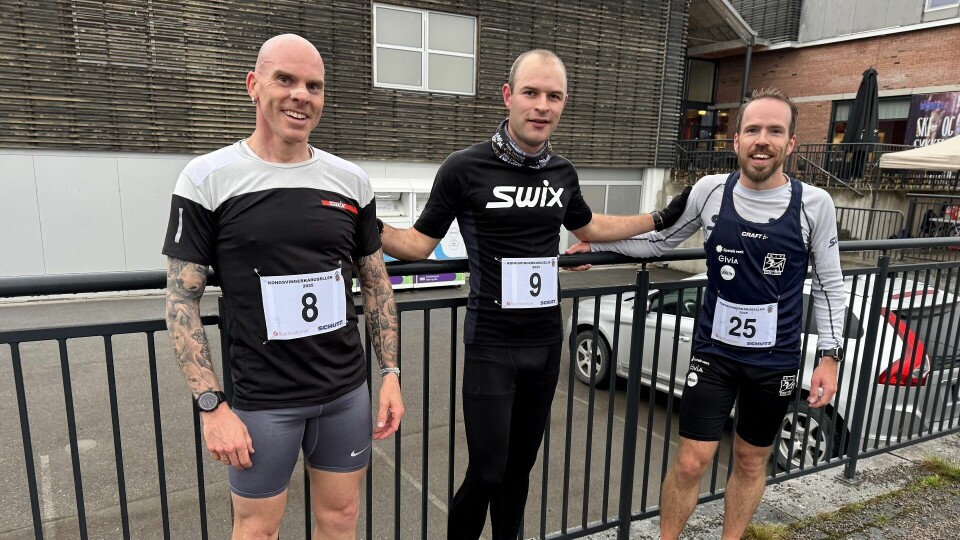 Tre raske(ste) menn i Bruløpet (fra venstre): Anders Delbekk, Henrik Nilsson og Mats Emil Sand. (Foto: Hilde Hagevik Odde) Tre raske(ste) menn i Bruløpet (fra venstre): Anders Delbekk, Henrik Nilsson og Mats Emil Sand. (Foto: Hilde Hagevik Odde)
