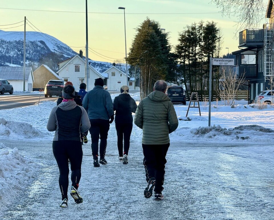 Jan Endre Rise vant det tredje løpet rundt Grimstadvatnet Bakfra