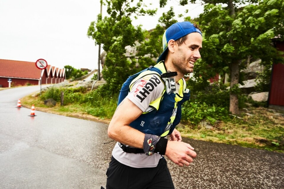 Marius Stengle-Håkonsen like før målgang på Verdens Ende. (Foto: Sebastian Mamaj) Marius Stengle-Håkonsen like før målgang på Verdens Ende. (Foto: Sebastian Mamaj)