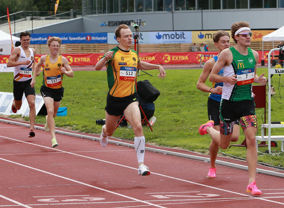 Ole Jakob Høsteland Solbu (7) Markus Einan (512) og Sondre Svarholt gikk videre fra det første forsøket. For Sondre Strande Omland (517) og Thomas Iversen-Skoge holdt det ikke med nye perser. (Foto: Kjell Vigestad) Ole Jakob Høsteland Solbu (7) Markus Einan (512) og Sondre Svarholt gikk videre fra det første forsøket. For Sondre Strande Omland (517) og Thomas Iversen-Skoge holdt det ikke med nye perser. (Foto: Kjell Vigestad)