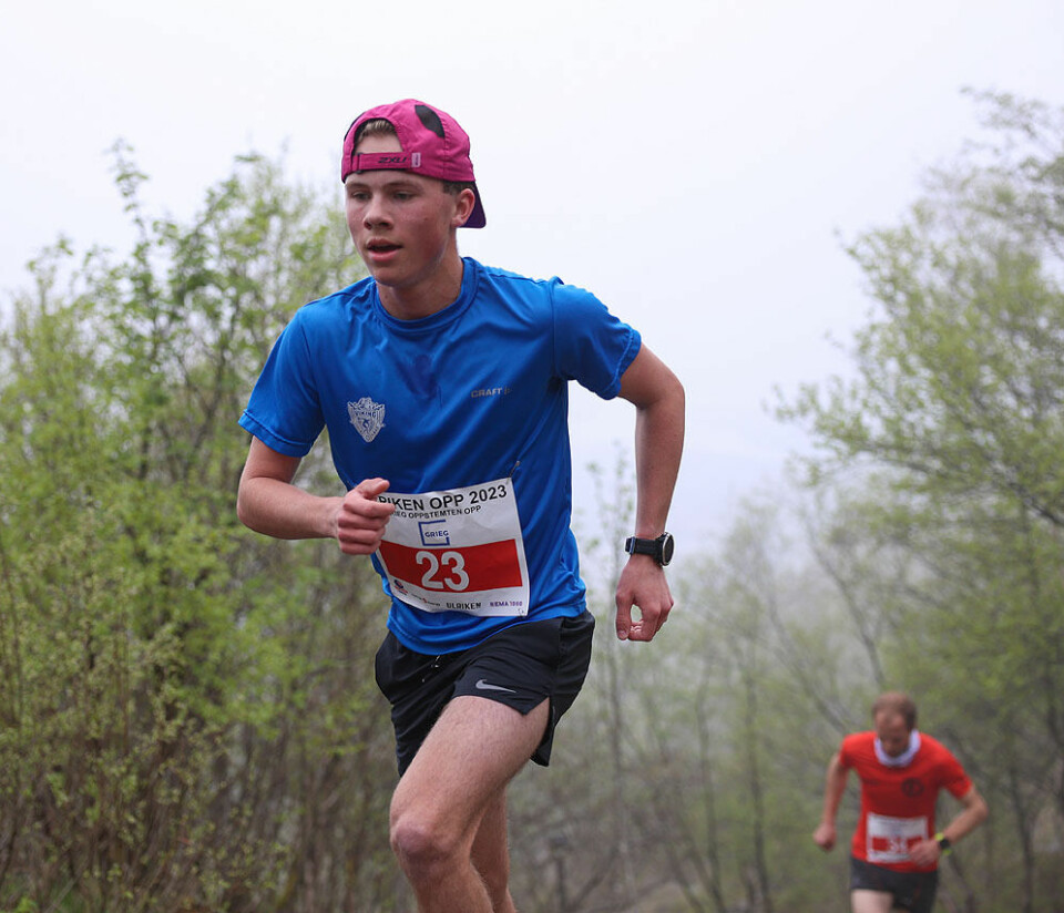 Anita Iversen Lilleskare og Stian Angermund vant den nye trail-løypen i Ulriken Opp 1U9A6783.jpg