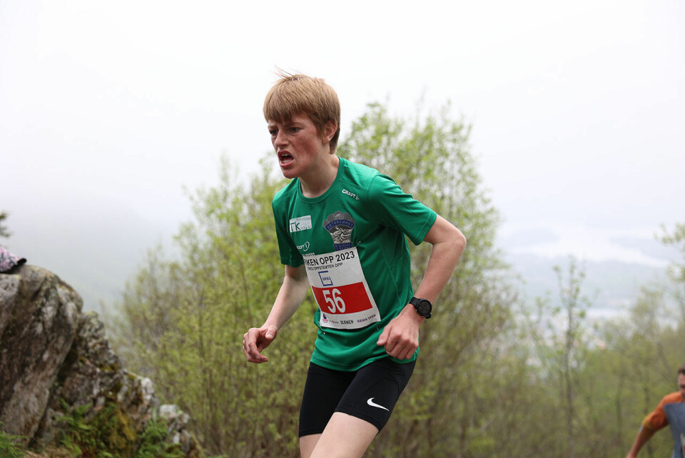Anita Iversen Lilleskare og Stian Angermund vant den nye trail-løypen i Ulriken Opp 1U9A7058.jpg