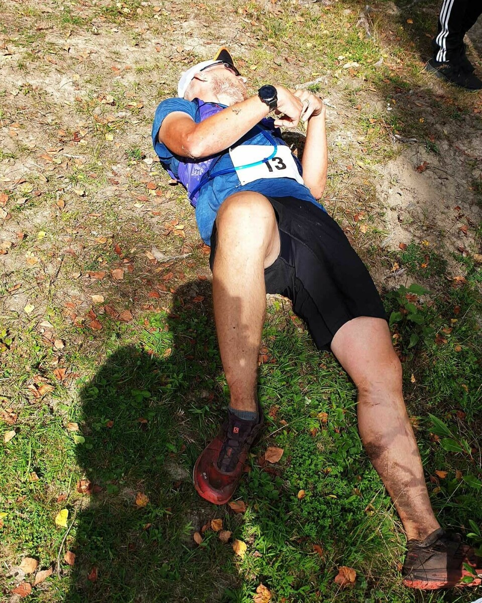 Hanne Kristiansen og Eirik Methlie Hagen vant Østmarka Trail Challenge Sliten_kar.jpg