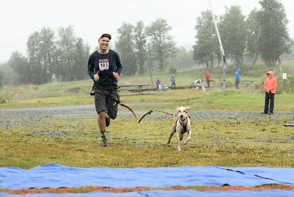 Terrengløping med hund - en sport i vekst Skeikampen rundt med hund.jpg