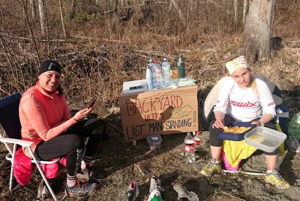 Jo Inge Norum ble The Last Man Standing i Østmarka Virtual Backyard Ultra Lene Rodvang Kristin Vardebakken.jpg