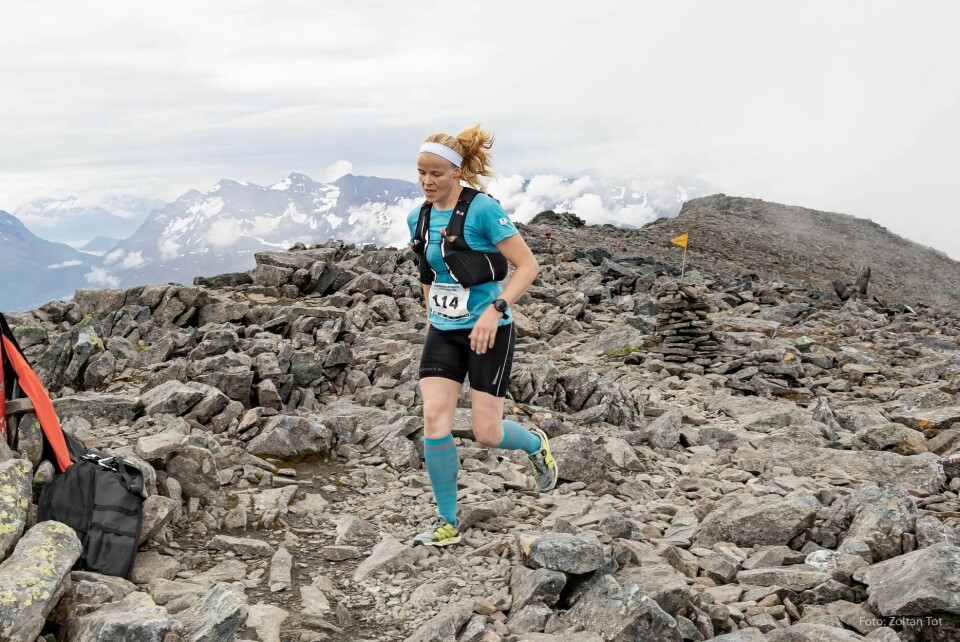 Tindløpet til Tromsdaltinden 1238 moh. avsluttet Tromsø Mountain Challenge Vilde-Burkhall.jpg