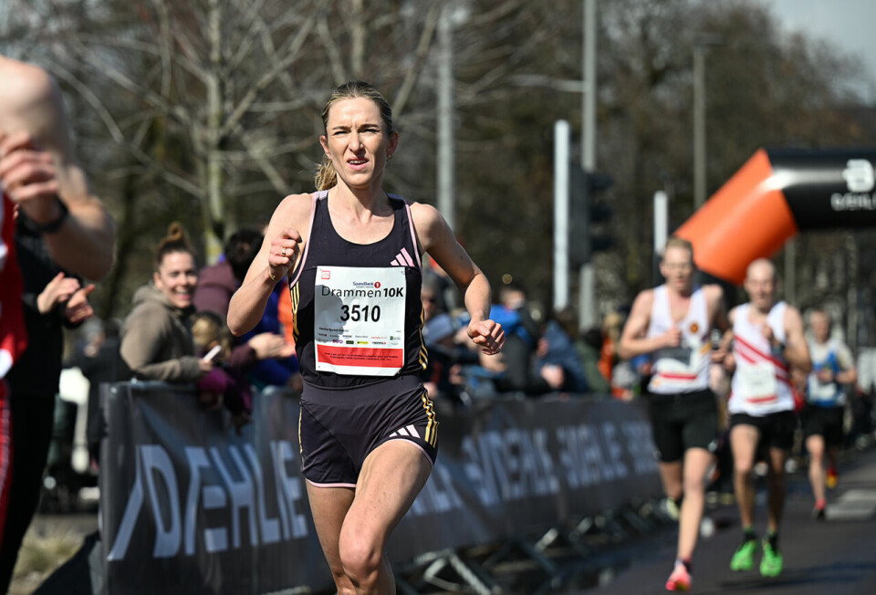 Karoline Bjerkeli Grøvdal klarte ikke OL-kravet, men med 31.01 leverte hun nok en sterk 10 km. (Foto: Samuel Hafshal) Karoline Bjerkeli Grøvdal