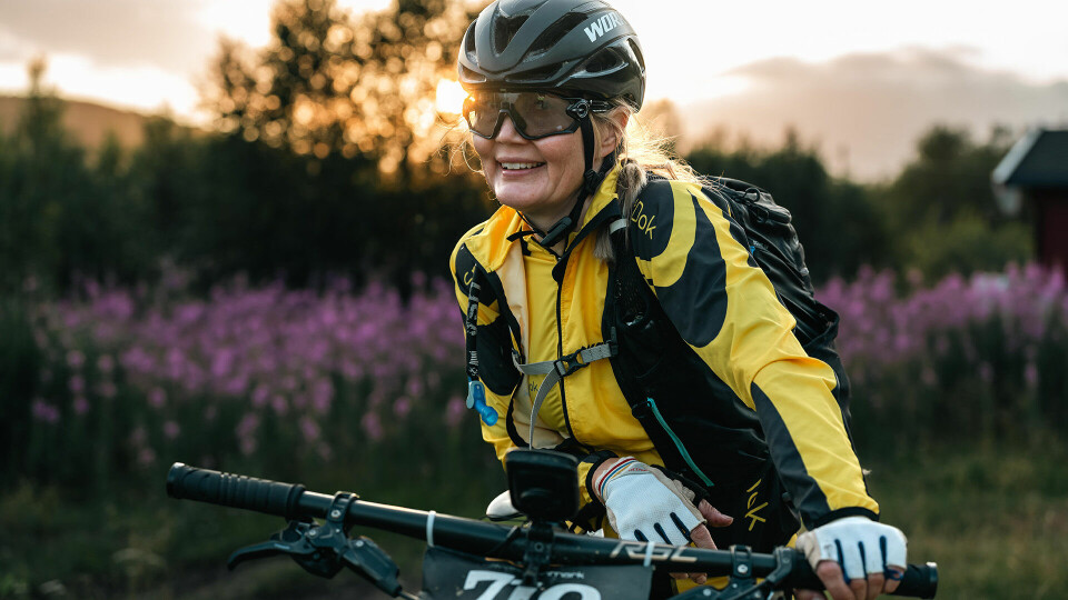 Gunnhild Berntsen er en av kvinnene som sykler solo på den 700 km lange distansen. (Foto: Marthe Nyvoll) Gunnhild Berntsen er en av kvinnene som sykler solo på den 700 km lange distansen. (Foto: Marthe Nyvoll)