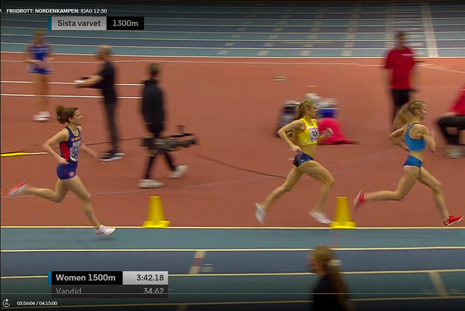 Mats Hauge ble nordisk mester på 1500 meter Christina Maria Toogood henger på_1500.jpg