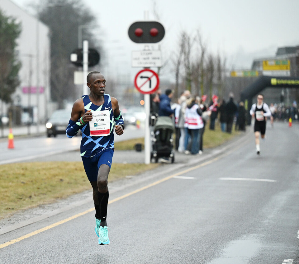 Solskinn, norsk klasserekord og mange andre sterke tider i Drammen Brian-Kipkoech-DSC_8607.jpg