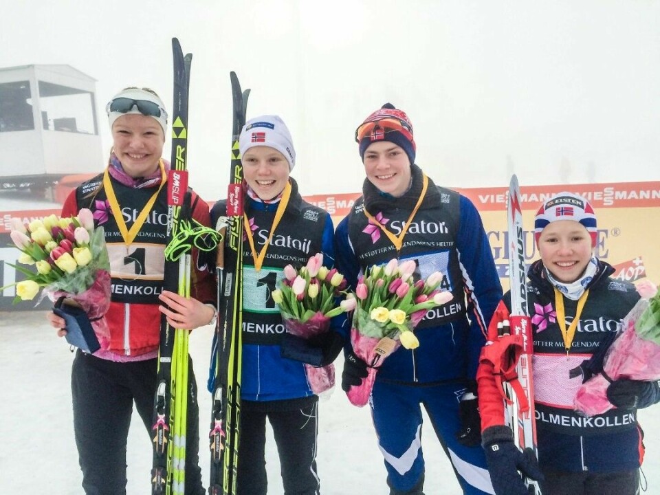 Unge langdistansetalenter - 4 av 4: Martin Kirkeberg Mørk Stafettlag_WC_Kollen_ungdomsstafett_vinnerlag_2etp.jpg